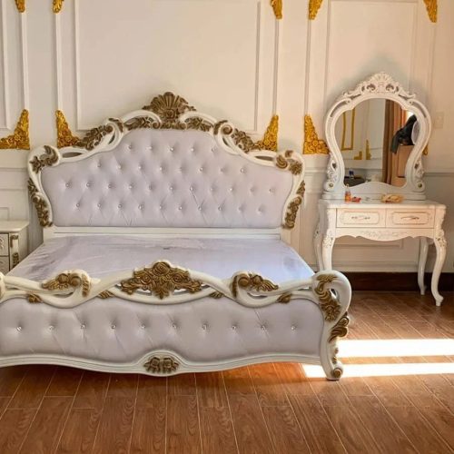 Giường ngủ tân cổ điển xuất khẩu GR036B 4 Giường ngủ tân cổ điển xuất khẩu GR036B