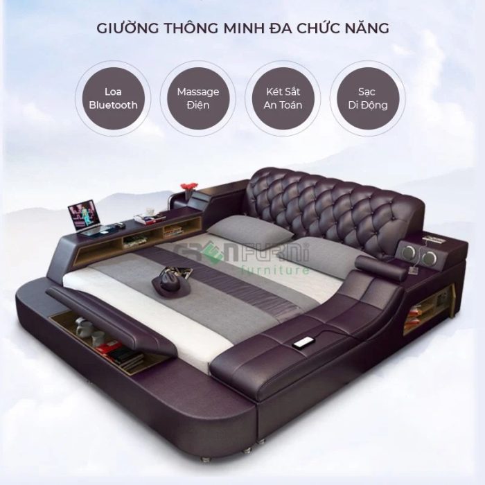 Giường ngủ thông minh đa năng nhập khẩu GR 002