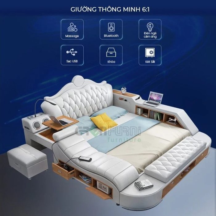 Giường ngủ thông minh đa năng nhập khẩu GR 004