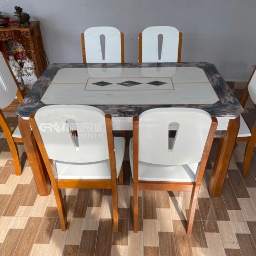 Bộ Bàn Ăn Mặt Đá Hiện Đại GR-CERATO04 7 Bo Ban An Mat Da Hien Dai Gr Cerato04 3