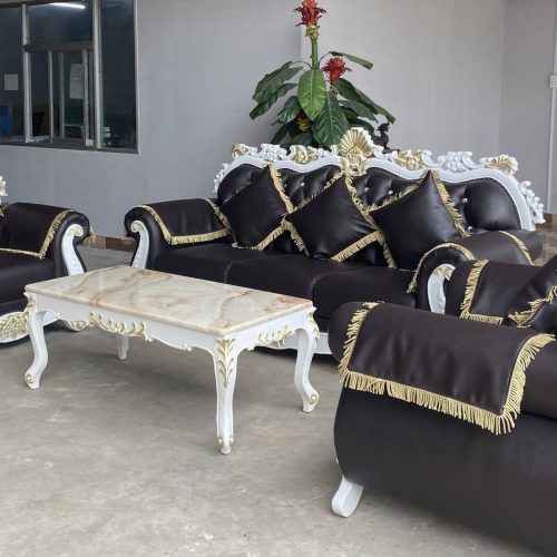 Bộ sofa da tân cổ điển cao cấp GR-LUOIS08 6 Bộ sofa da tân cổ điển cao cấp GR-LUOIS08