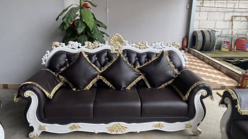 Bộ sofa da tân cổ điển cao cấp GR-LUOIS08