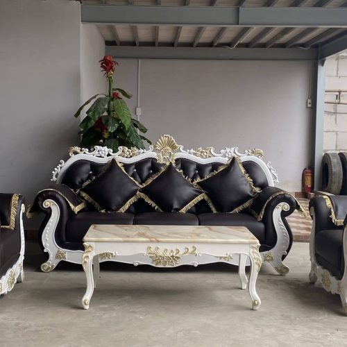 Bộ sofa da tân cổ điển cao cấp GR-LUOIS08