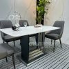 Bàn ăn hiện đại mặt đá ceramic chân U - AG75