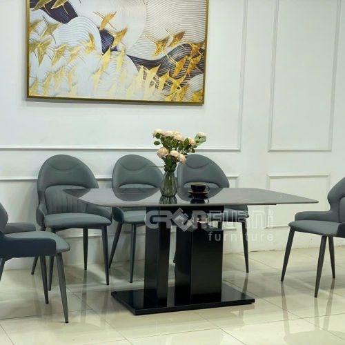 Bàn ăn mặt đá cao cấp phong cách Châu Âu AG022