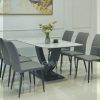 Bộ bàn ăn mặt đá Ceramic hiện đại AG11
