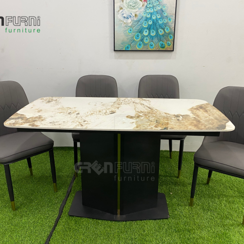 Bộ bàn ăn mặt đá Ceramic Pandora GR60025 6 ban an mat da GR60025 1