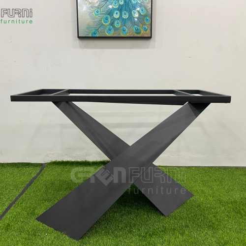 Bộ bàn ăn ceramic chân chữ X - GR60031 17 ban an mat da GR60031 10