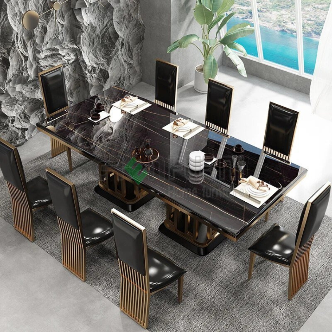 Bộ bàn ghế ăn hiện đại GR-TKBA01 2 bo ban ghe an hien dai gr tkba01 greenfurni 1