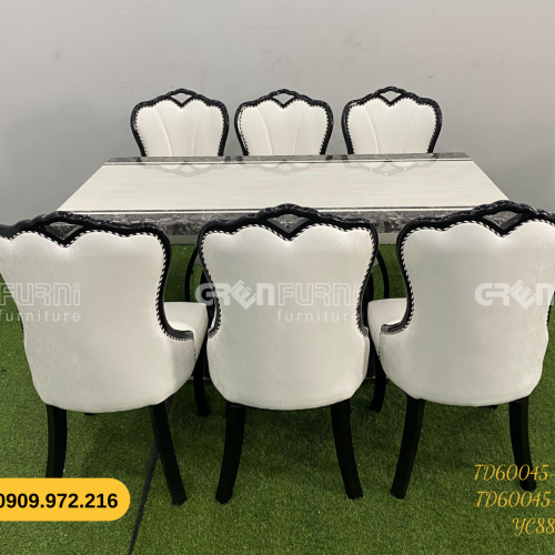 Bộ bàn ăn mặt đá GR-CP045 13 TD60045 KB 9