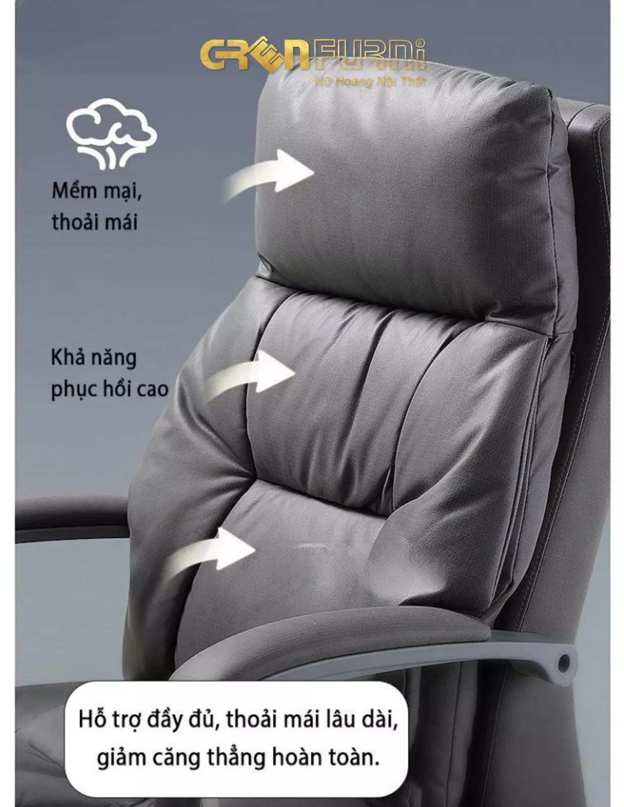 GHẾ GIÁM ĐỐC GREENFURNI THẾ HỆ MỚI - NÂNG TẦM VỊ THẾ, BỨT PHÁ HIỆU SUẤT 6 ghe giam doc greenfurni the he moi nang tam vi the but pha hieu qua 6