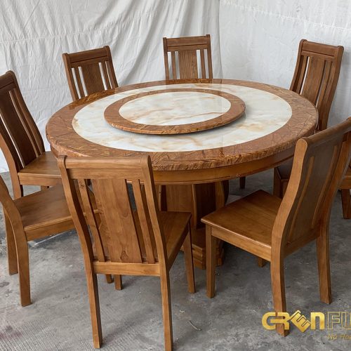 ban an tron mat da marble