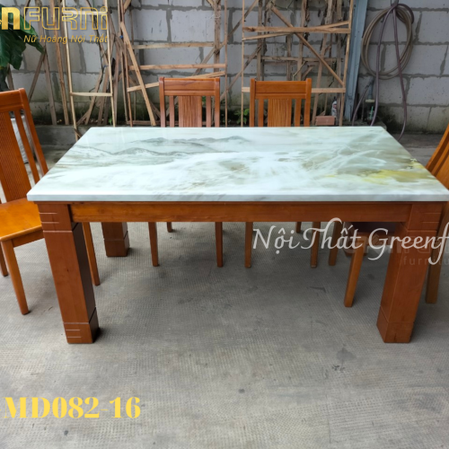 Bộ bàn ăn mặt đá Marble cao cấp GR082 9 GR082 1