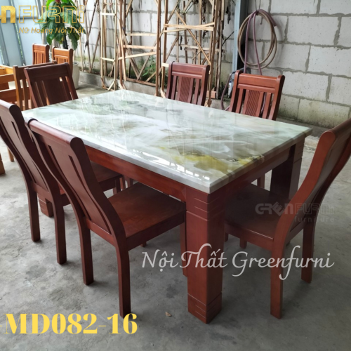 Bộ bàn ăn mặt đá Marble cao cấp GR082 8 GR082 4