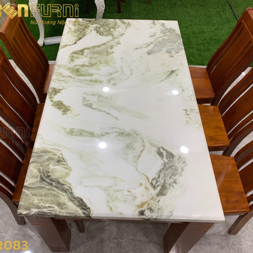 Bộ bàn ăn mặt đá Marble cao cấp GR083 7 GR083 2