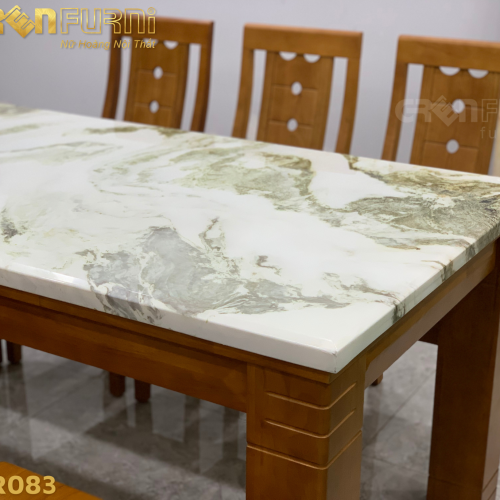 Bộ bàn ăn mặt đá Marble cao cấp GR083 9 GR083 4