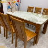 Bộ bàn ăn mặt đá Marble cao cấp GR083