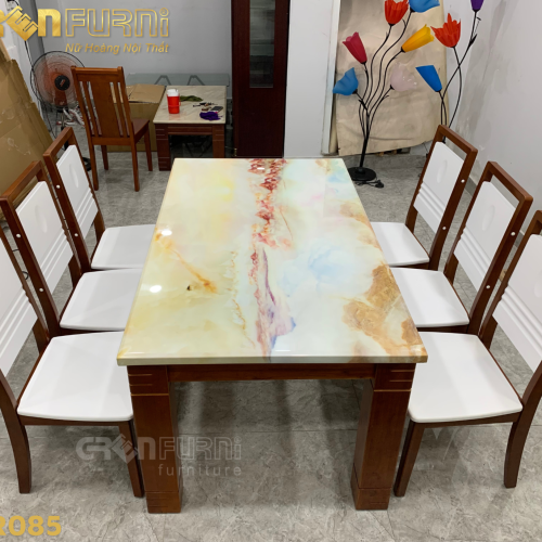 Bộ bàn ăn mặt đá Marble cao cấp GR085 5 GR085 2