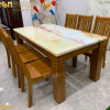 Bộ bàn ăn mặt đá Marble cao cấp GR085