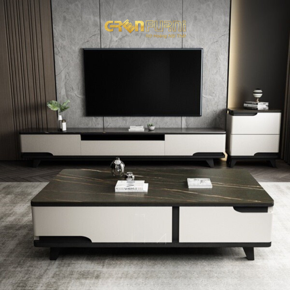 Mua combo bàn trà kệ tivi hiện đại giá nhập kho tại Greenfurni 4 SV 2