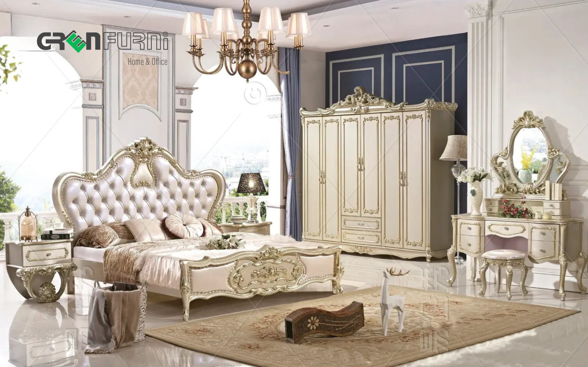 Đắm chìm trong 10+ tuyệt tác phòng ngủ tân cổ điển sang trọng bậc nhất 4 1