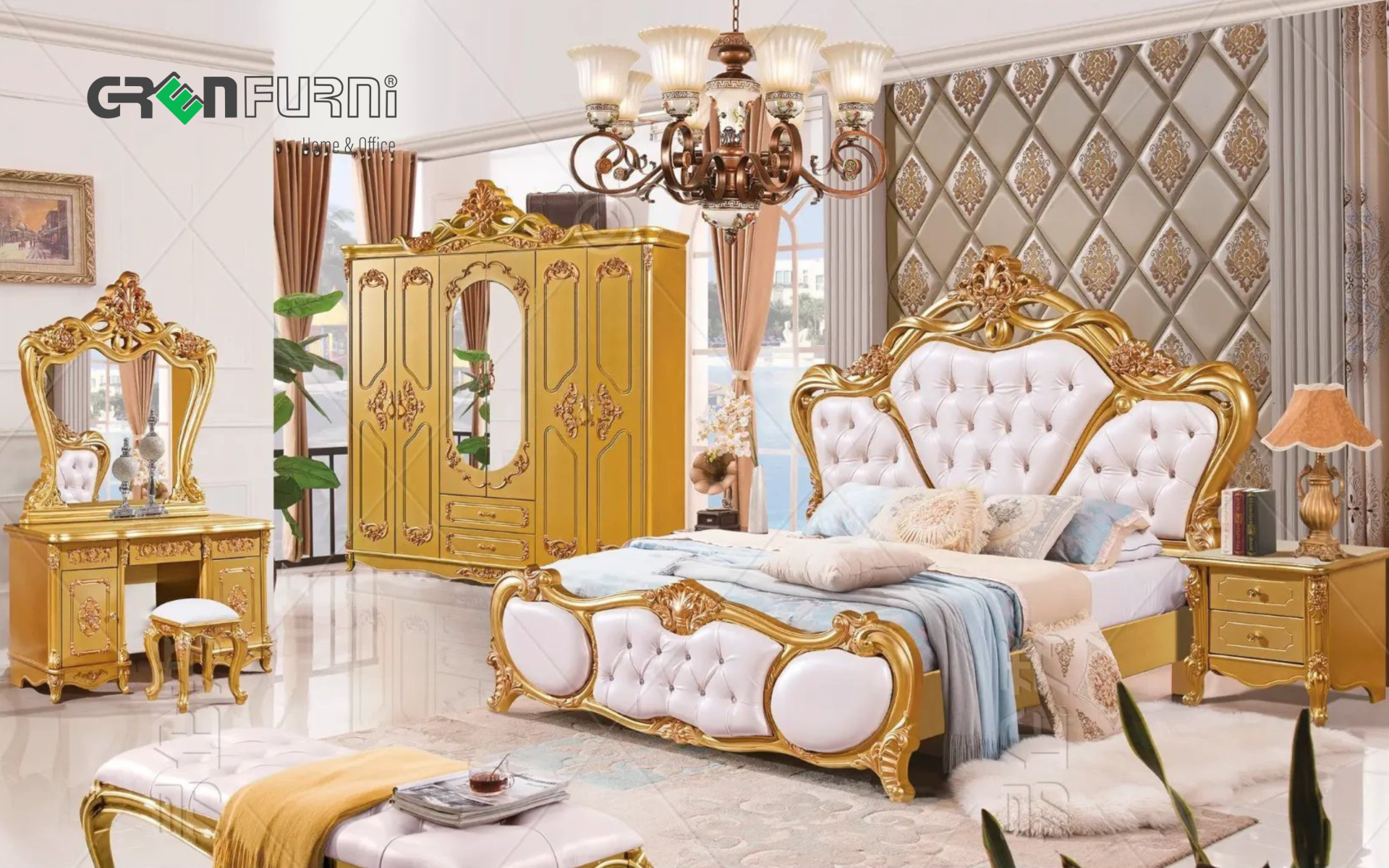 Đắm chìm trong 10+ tuyệt tác phòng ngủ tân cổ điển sang trọng bậc nhất 9 6
