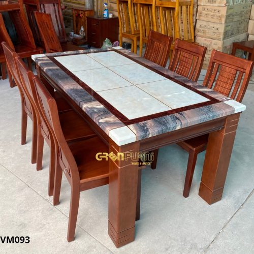 Bộ Bàn Ăn Mặt Đá Marble Nguyên Khối GVM093-093 7 Bo-Ban-An-Mat-Da-Marble-Nguyen-Khoi-GVM093-093-1-scaled.jpg