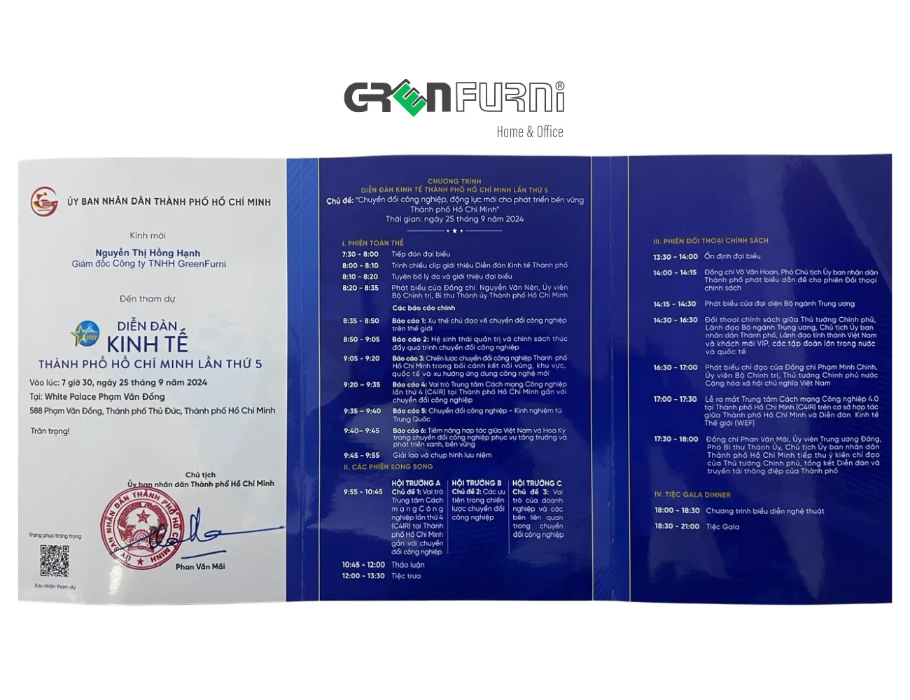 GREENFURNI - 1 TRONG 1000 DOANH NGHIỆP VINH HẠNH THAM DỰ DIỄN ĐÀN KINH TẾ TPHCM LẦN THỨ 5 6 nội thất Greenfurni