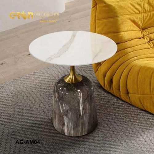 Bàn trà Decor mặt đá tròn hiện đại nội thất Greenfurni AG-AM04 8 Ban-tra-Pula-mat-da-tron-hien-dai-noi-that-Greenfurni
