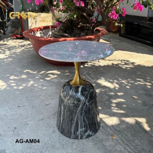 Bàn trà Decor mặt đá tròn hiện đại nội thất Greenfurni AG-AM04 7 Ban-tra-Pula-mat-da-tron-hien-dai-noi-that-Greenfurni
