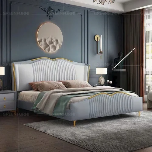 Giường Ngủ Bọc Da Cao Cấp Phong Cách Bắc Âu Nội Thất Greenfurni EGR-104