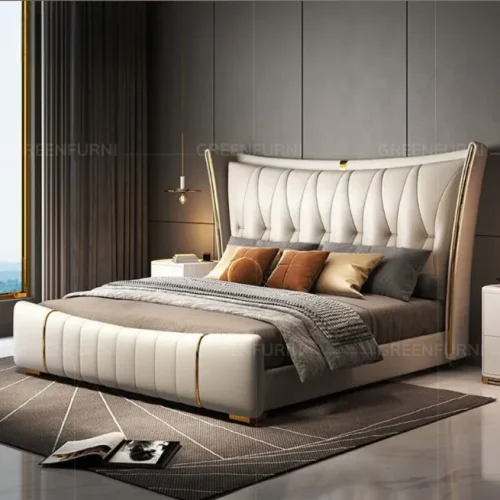 Giường Ngủ Bọc Da Hiện Đại Nội Thất Greenfurni EGR-033
