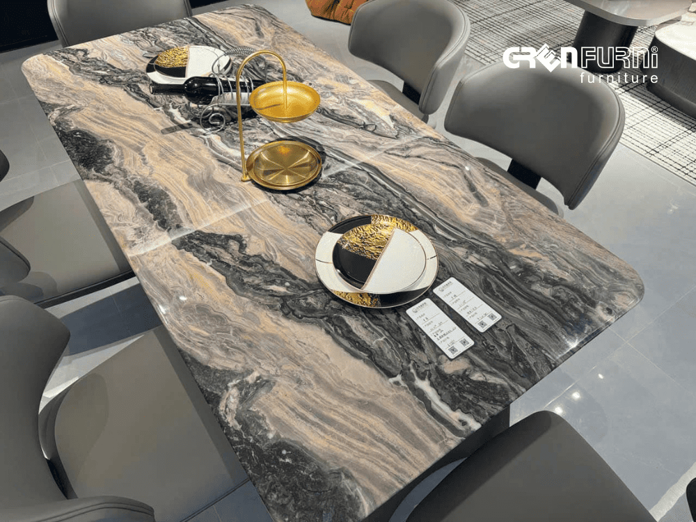 bàn ăn mặt đá