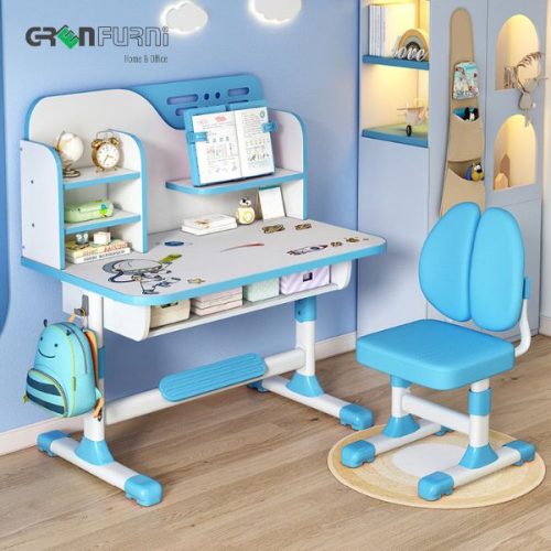 Bàn học chống gù lưng cao cấp cho trẻ em AG-BANHOC 10 ban hoc chong gu lung cao cap