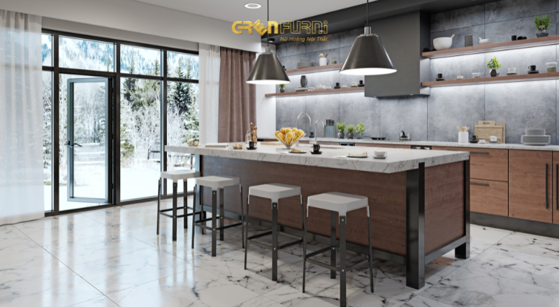 BẮT KỊP XU HƯỚNG THIẾT KẾ NỘI THẤT VỚI SỰ LÊN NGÔI CỦA ĐÁ TỰ NHIÊN 6 Bắt kịp xu hướng thiết kế nội thất với sự lên ngôi của đá tự nhiên.