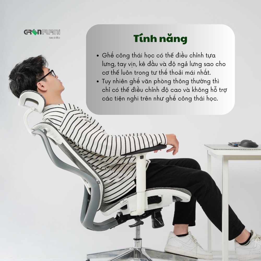 NÂNG CAO SỨC KHỎE VÀ HIỆU SUẤT LÀM VIỆC VỚI GHẾ CÔNG THÁI HỌC 2 NÂNG CAO SỨC KHỎE VÀ HIỆU SUẤT LÀM VIỆC VỚI GHẾ CÔNG THÁI HỌC