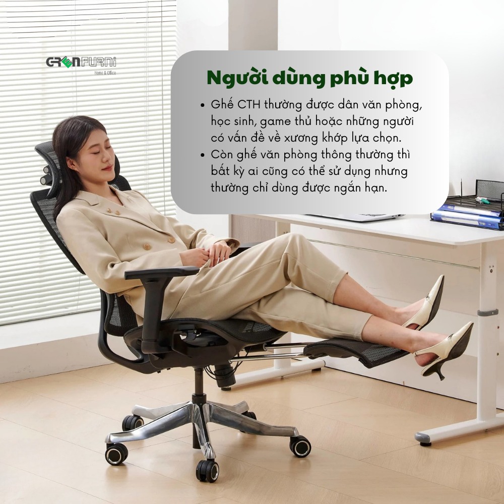 NÂNG CAO SỨC KHỎE VÀ HIỆU SUẤT LÀM VIỆC VỚI GHẾ CÔNG THÁI HỌC 3 NÂNG CAO SỨC KHỎE VÀ HIỆU SUẤT LÀM VIỆC VỚI GHẾ CÔNG THÁI HỌC