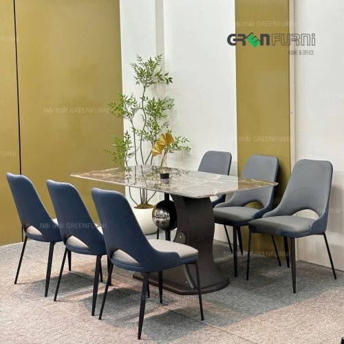 Bộ Bàn Ăn Mặt Đá Cao Cấp GR-C1126