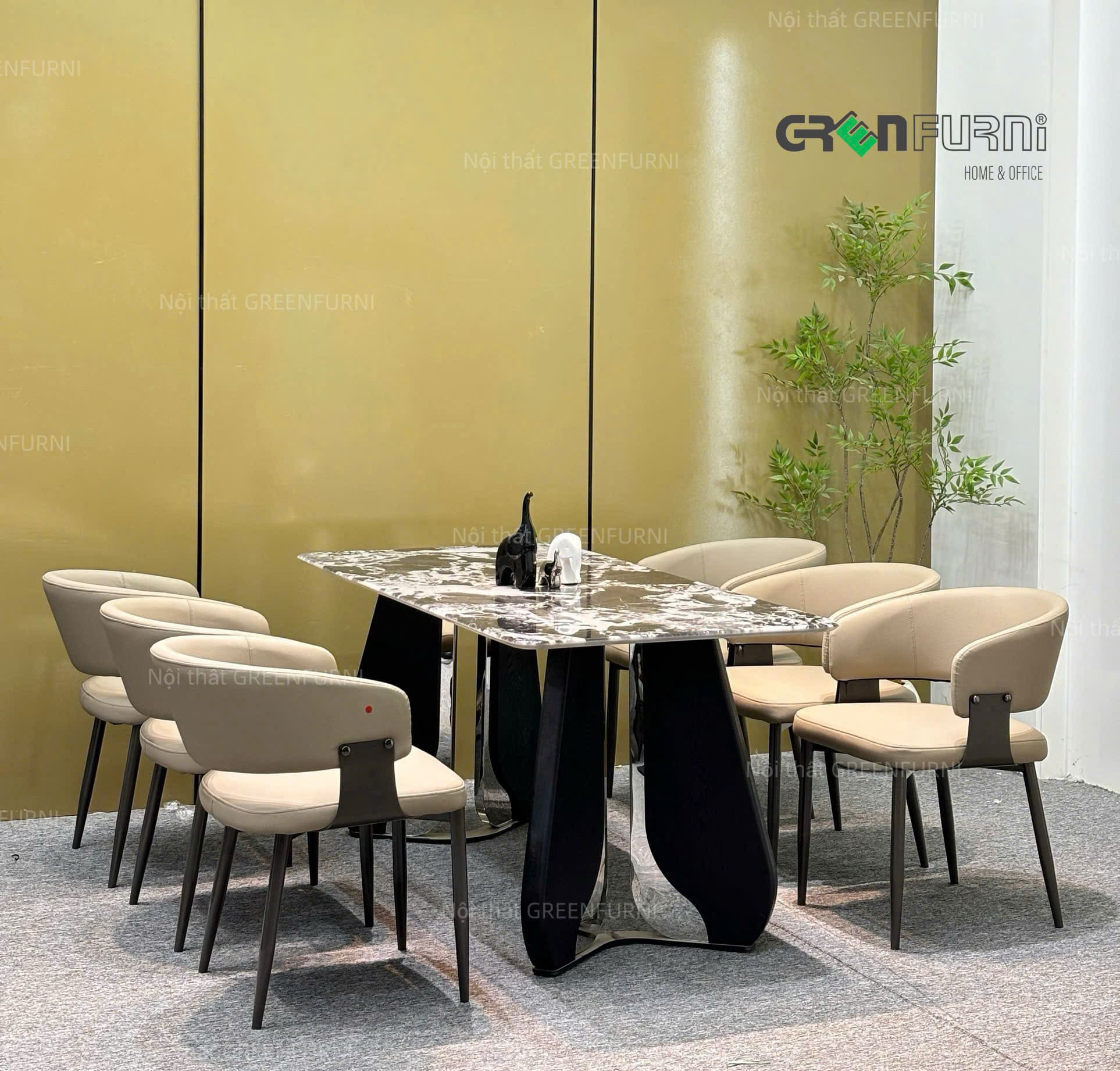 Bộ Bàn Đá Thạch Anh Hiện Đại GR-T14 14 Bộ Bàn Đá Thạch Anh Hiện Đại GR-T14