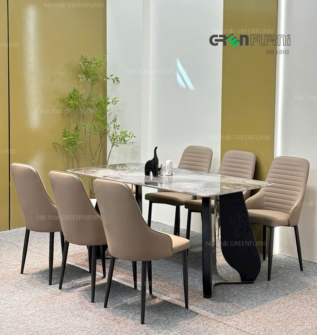 Bộ Bàn Đá Thạch Anh Hiện Đại GR-T14 13 Bộ Bàn Đá Hiện Đại GR-T14