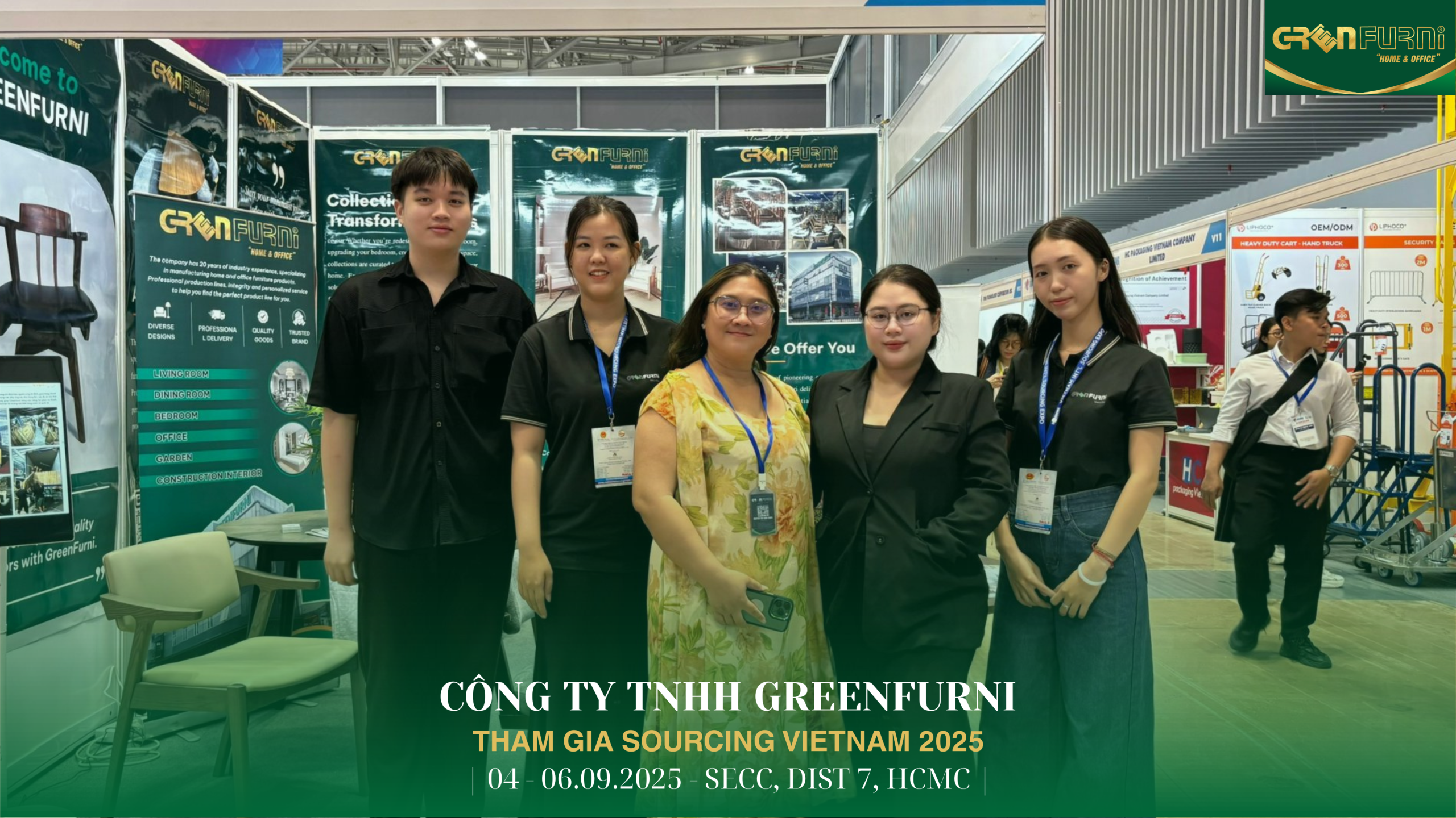 Hội Chợ Triển Lãm Quốc Tế Sourcing Expo 2025: Greenfurni Khẳng Định Vị Thế Nội Thất Cao Cấp 4 Hội Chợ Triển Lãm Quốc Tế Sourcing Expo 2025 - Nhân sự Greenfurni