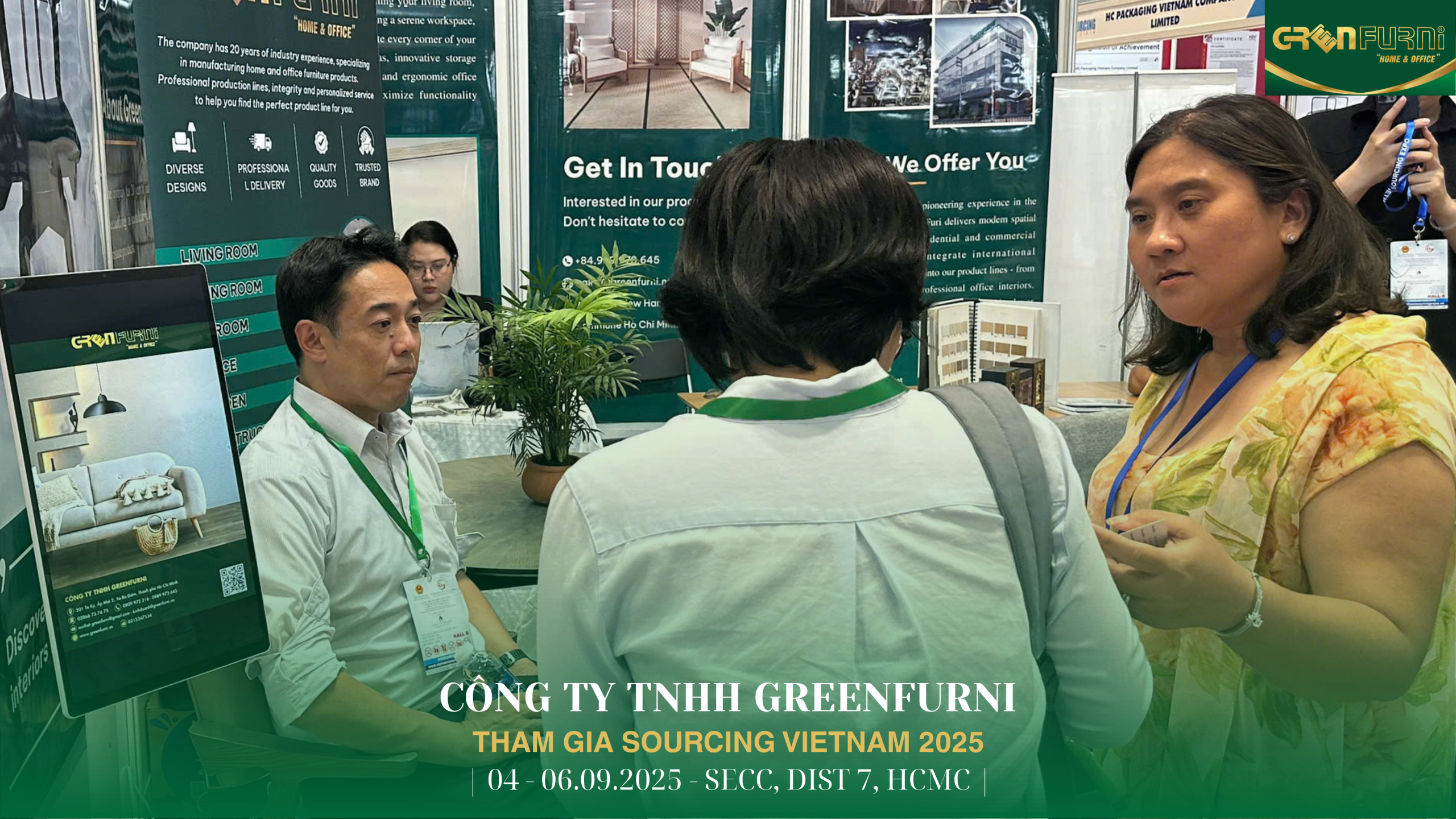 Hội Chợ Triển Lãm Quốc Tế Sourcing Expo 2025: Greenfurni Khẳng Định Vị Thế Nội Thất Cao Cấp 2 Hội Chợ Triển Lãm Quốc Tế Sourcing Expo 2025 - Trao Đổi Cùng Các Buyer Quốc tế