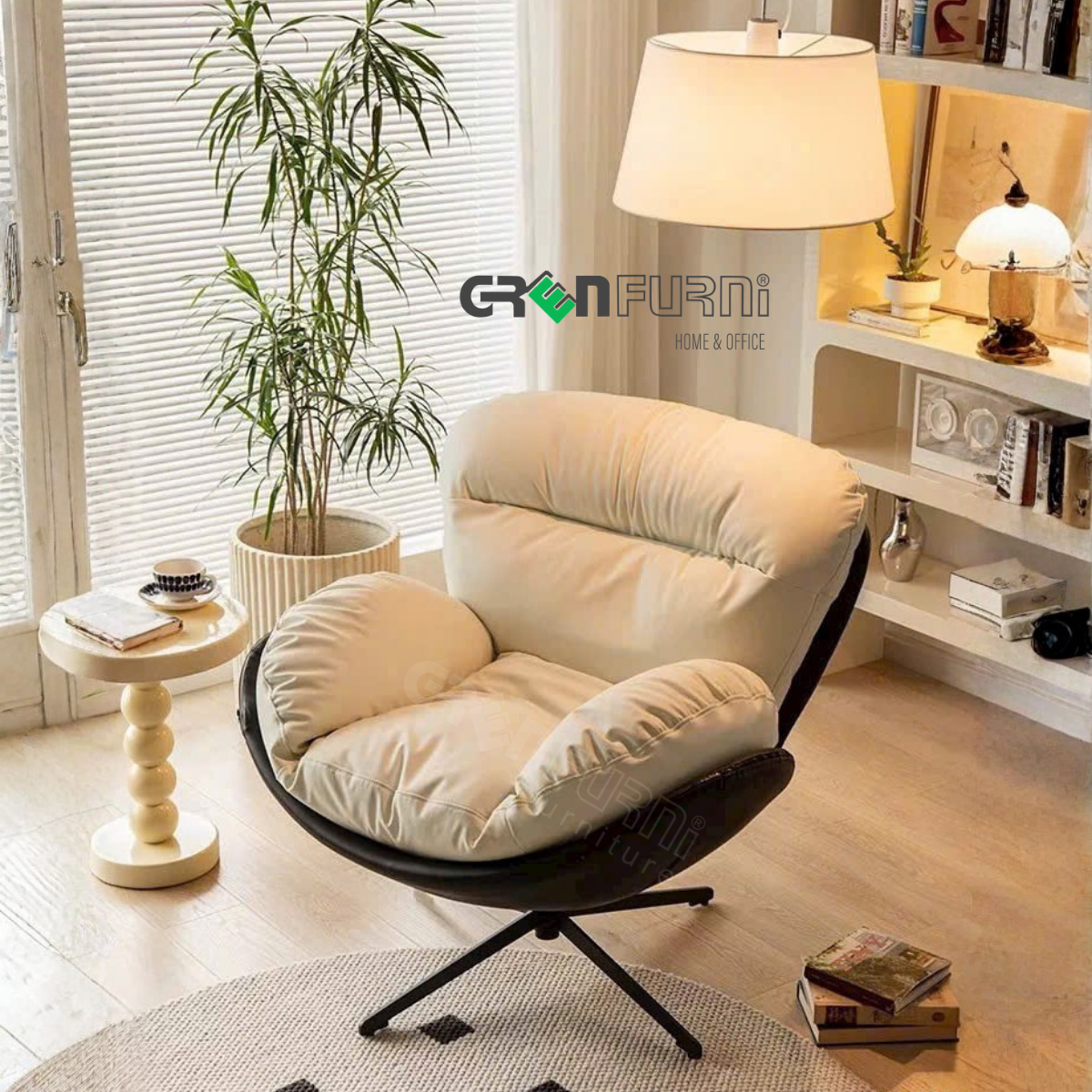 Ghế Lười To Chân Sắt Tĩnh Điện Greenfurni GR-TOFU03 18 3