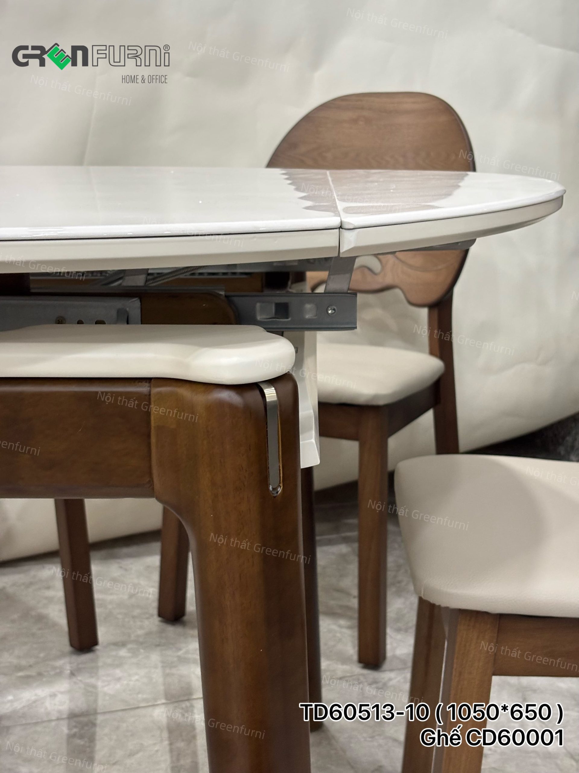 Bộ Bàn Ăn Tròn Mặt Đá Thông Minh GR513-2442 15 Ban-An-Tron-Mat-Da-Thong-Minh