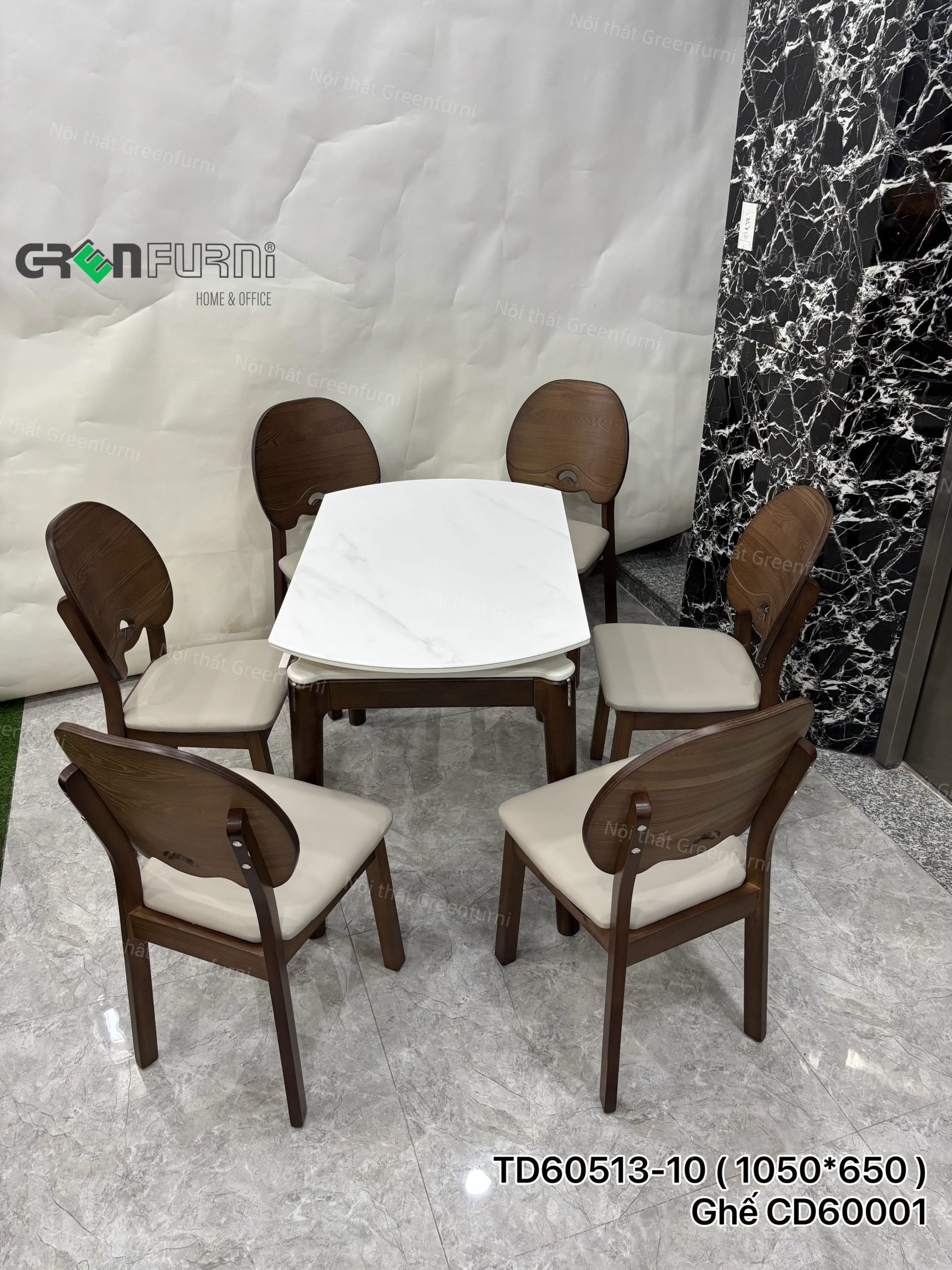 Bộ Bàn Ăn Tròn Mặt Đá Thông Minh GR513-2442 13 Bo-Ban-An-Tron-Mat-Da