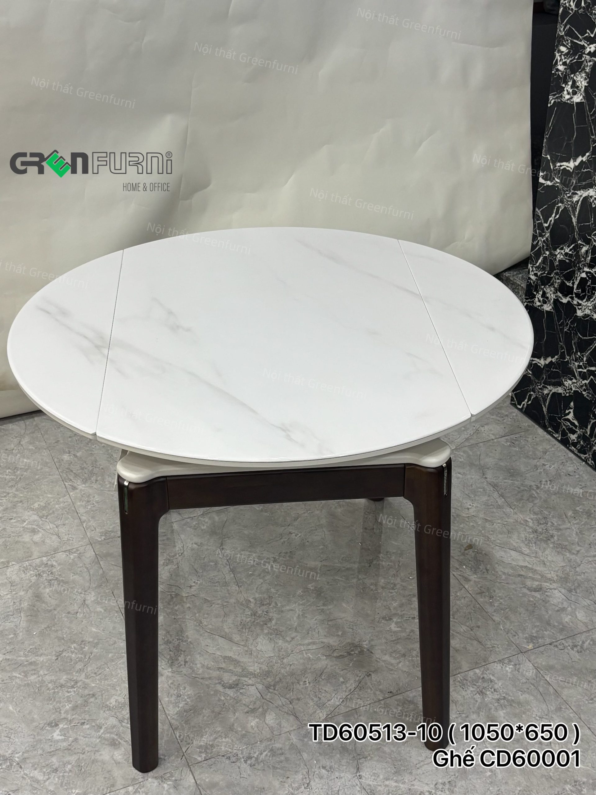 Bộ Bàn Ăn Tròn Mặt Đá Thông Minh GR513-2442 14 Ban-An-Tron