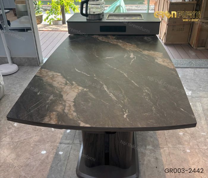 Bàn ăn mặt đá kết hợp Bếp Từ vô hình nội thất Greenfurni GR003-2442 9 Ban an mat da ket hop Bep Tu vo hinh noi that Greenfurni GR003 2442 3 1