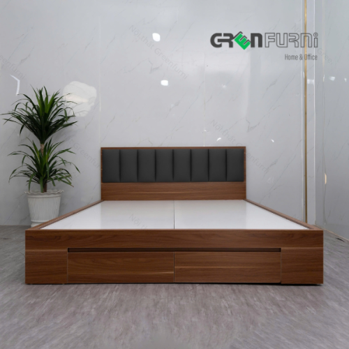 Giuong-ngu-go-boc-nem-hien-dai-co-hoc-keo-HLG-406