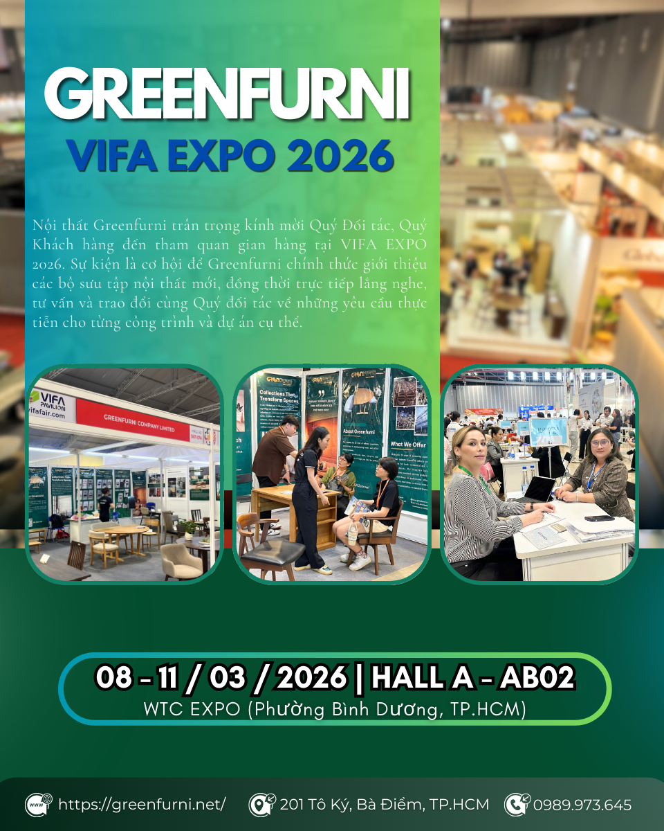 Thư Mời Tham Dự Triển Lãm VIFA EXPO 2026 - Nội Thất Greenfurni