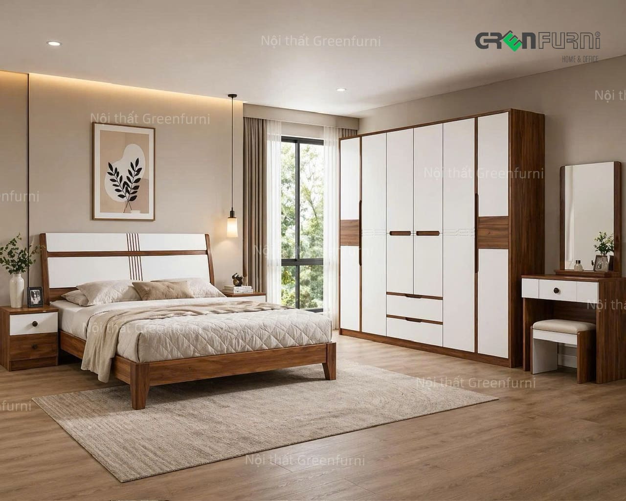 Tại sao nên chọn combo giường tủ phòng ngủ nhập khẩu cao cấp Greenfurni